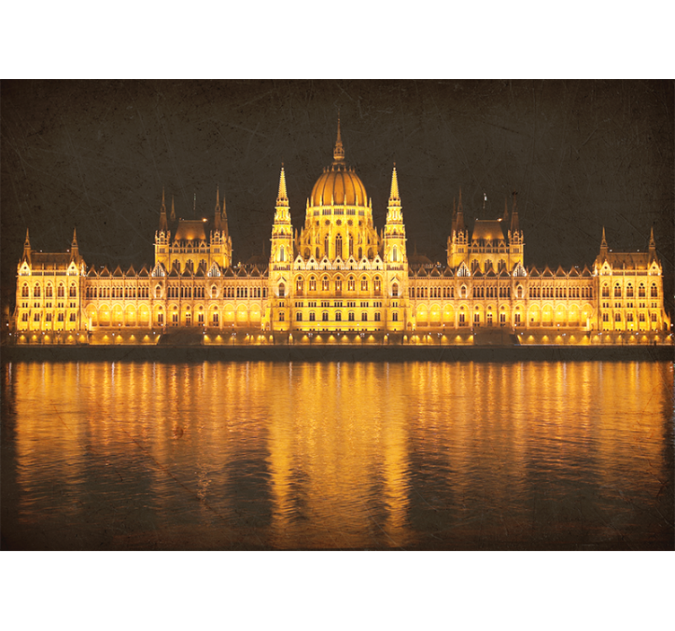 Budapest night view fototapete iz drugih mest - TenStickers