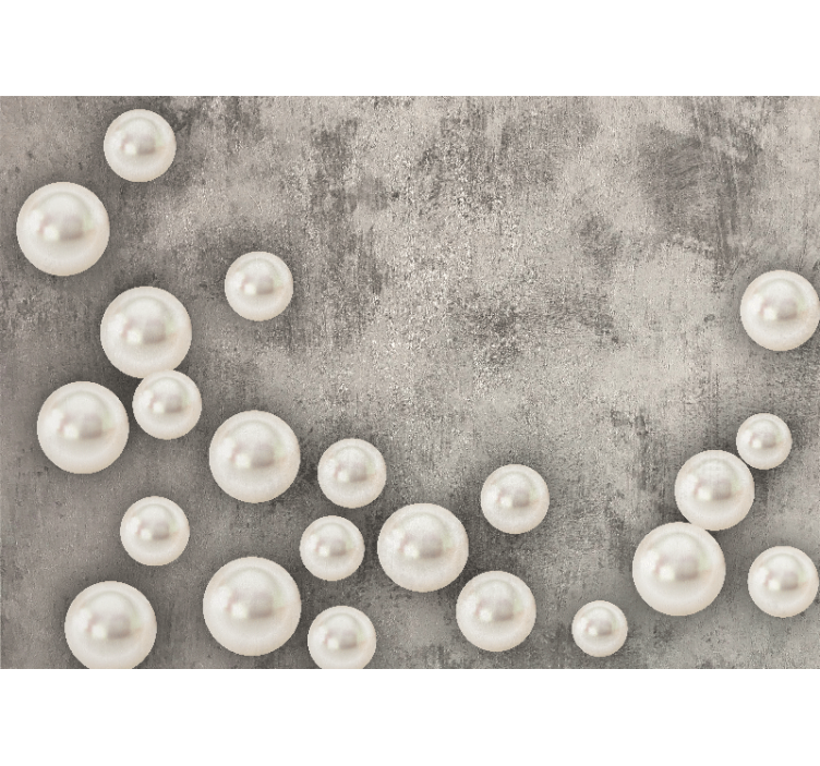 Delicate pearl arrangement fototapete z teksturami - TenStickers