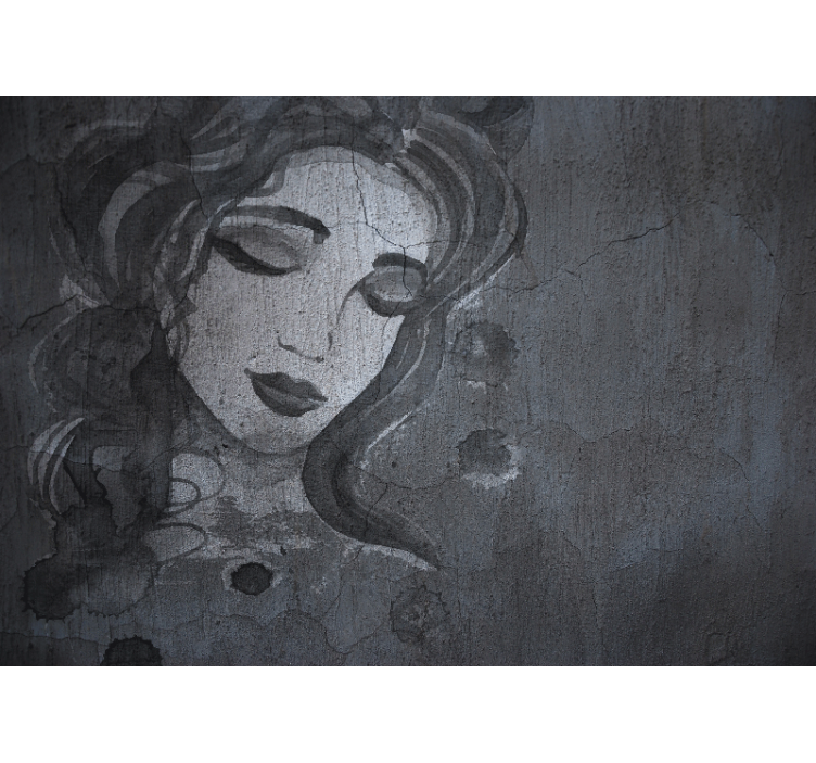 Elegant woman portrait fototapeta umetnost - TenStickers