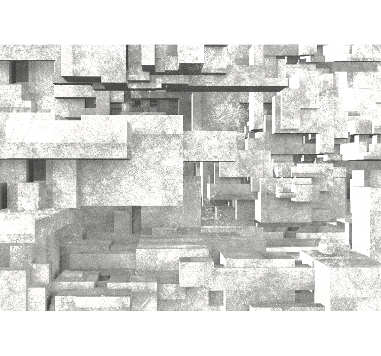 Geometric structure layers abstraktni fototapeti - TenStickers