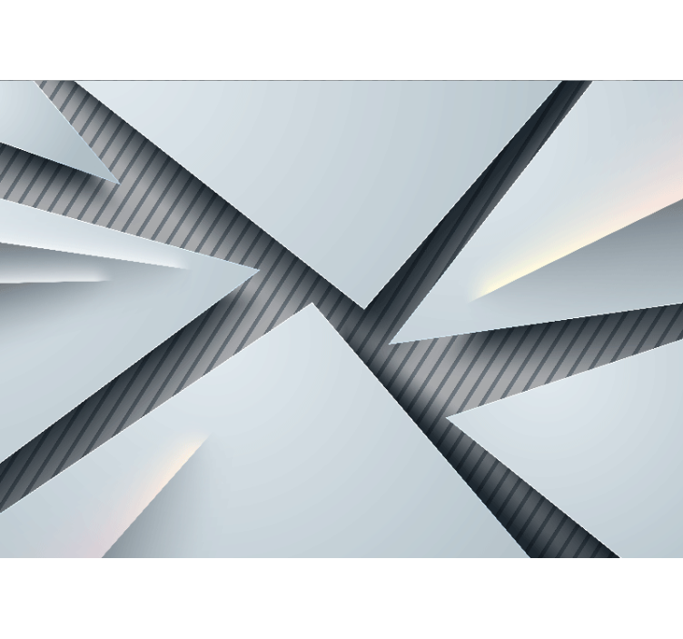 Geometric layered shapes abstraktni fototapeti - TenStickers