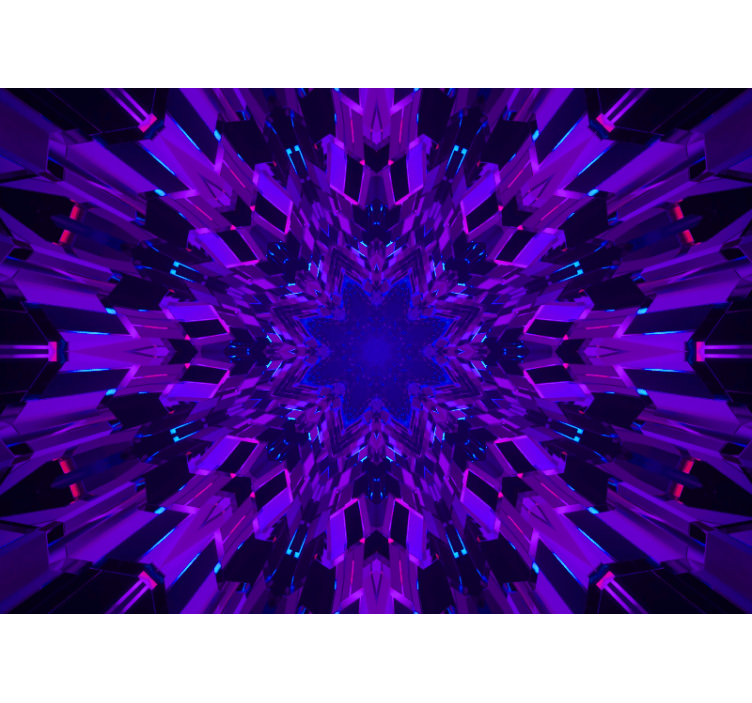 Geometric star pattern abstraktni fototapeti - TenStickers