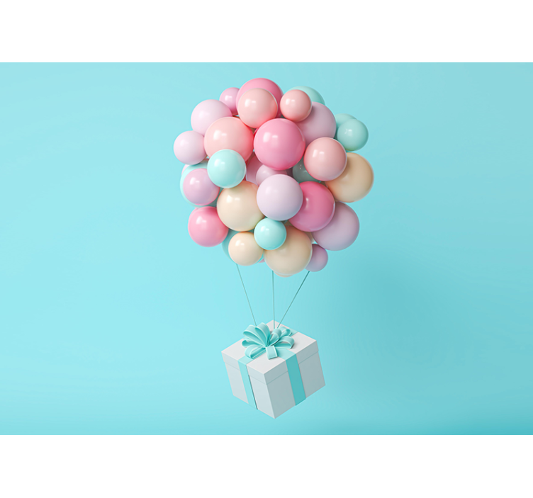 Balon kup fototapeta otroška - TenStickers