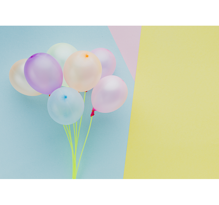 Colorful balloon arrangement fototapete za otroško sobo - TenStickers