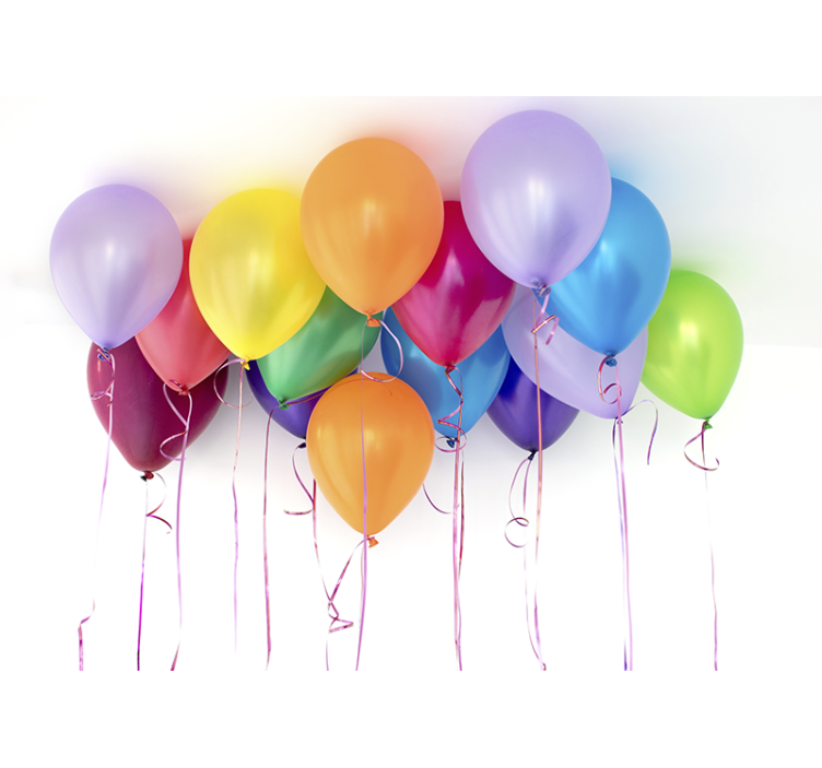 Colorful party balloons fototapeta ljubezen - TenStickers