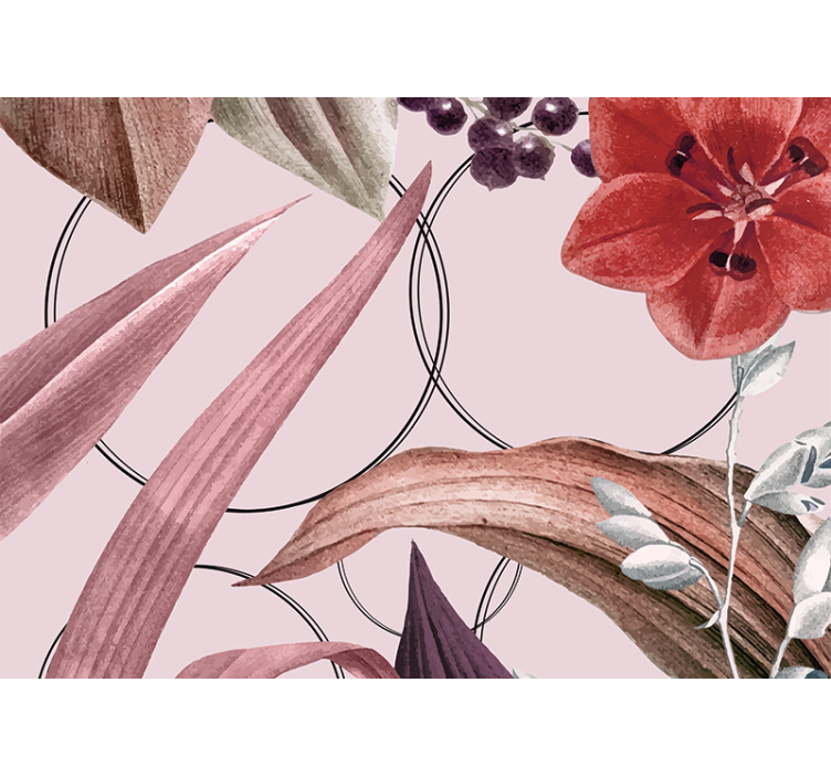 Flower patterns design fototapete cvetje - TenStickers