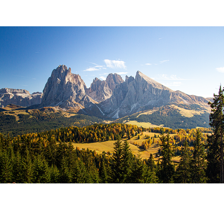 Majestic rocky peaks fototapeta z gorami - TenStickers