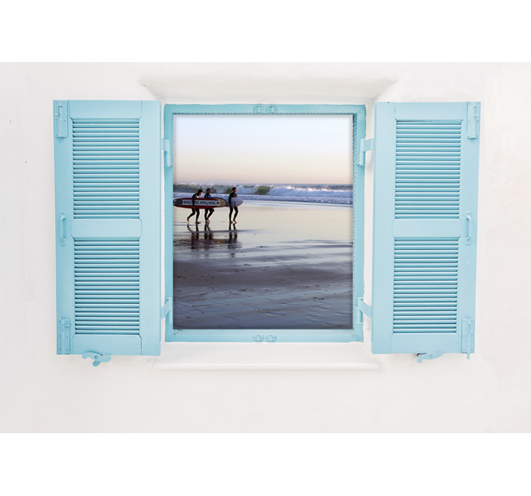 Plaža in surfanje fototapete mest in držav - TenStickers