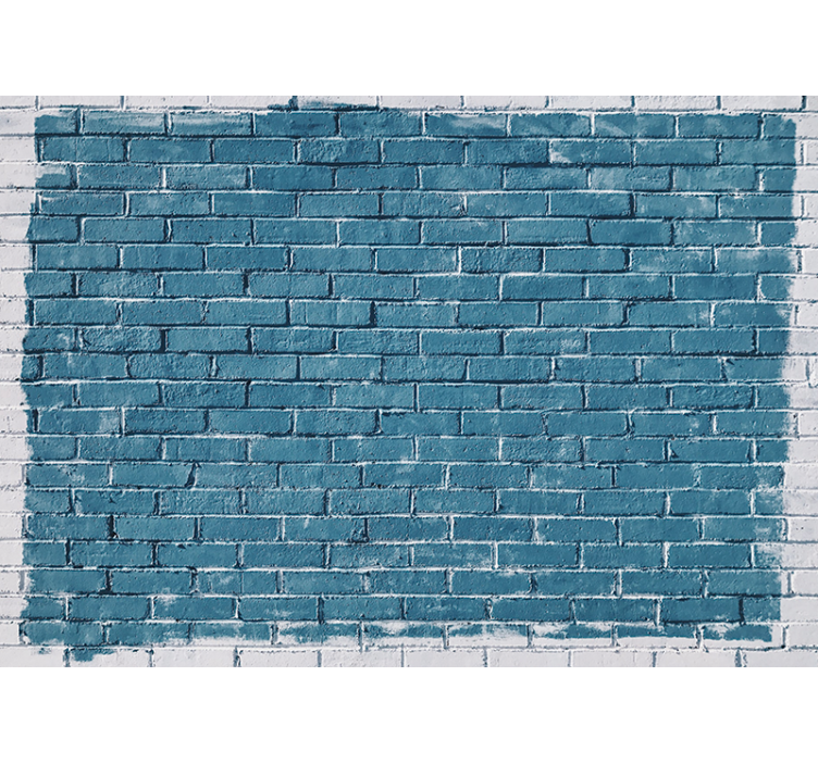 Textured blue wall fototapete s kamnitim videzom - TenStickers