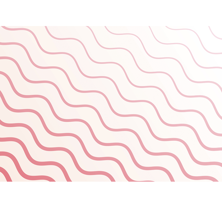 Roza gladki valovi stenske fototapete - TenStickers