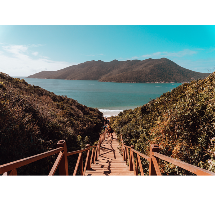 Serene ocean pathway stenske poslikave - TenStickers