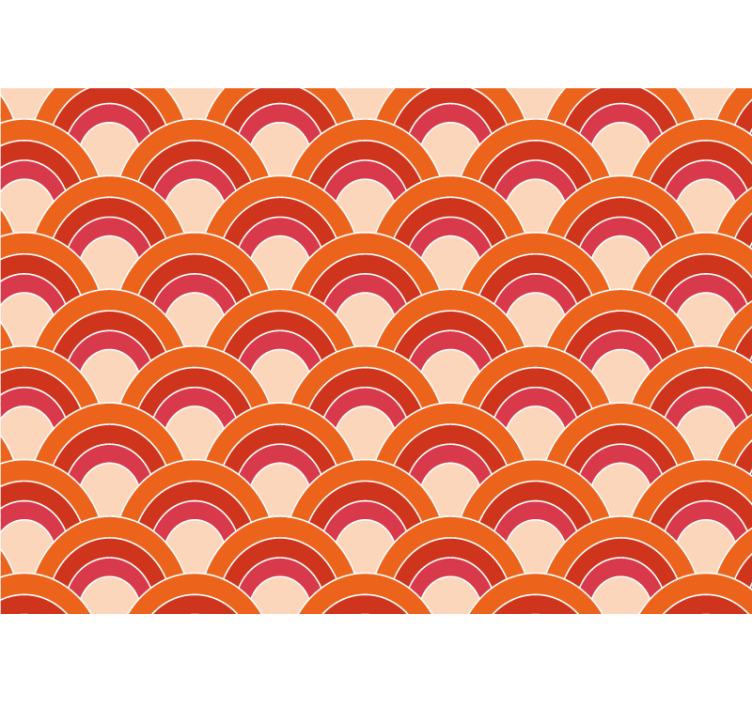 Layered circular pattern fototapete s teksturami - TenStickers