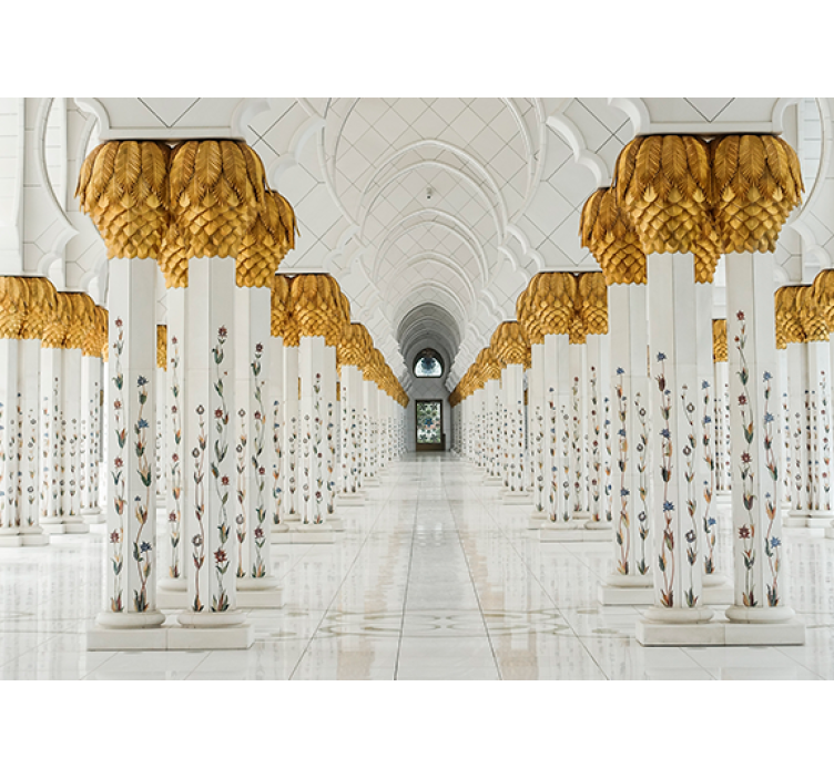 Majestic column foyer afriško oblikovanje fototapeta - TenStickers