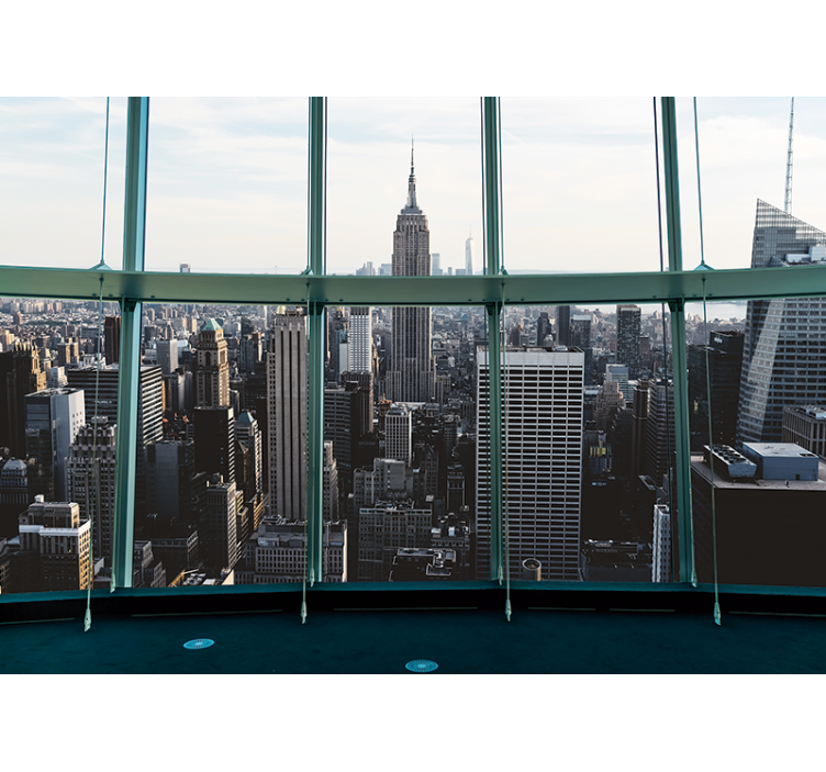 Empire state cityscape fototapeta new york - TenStickers