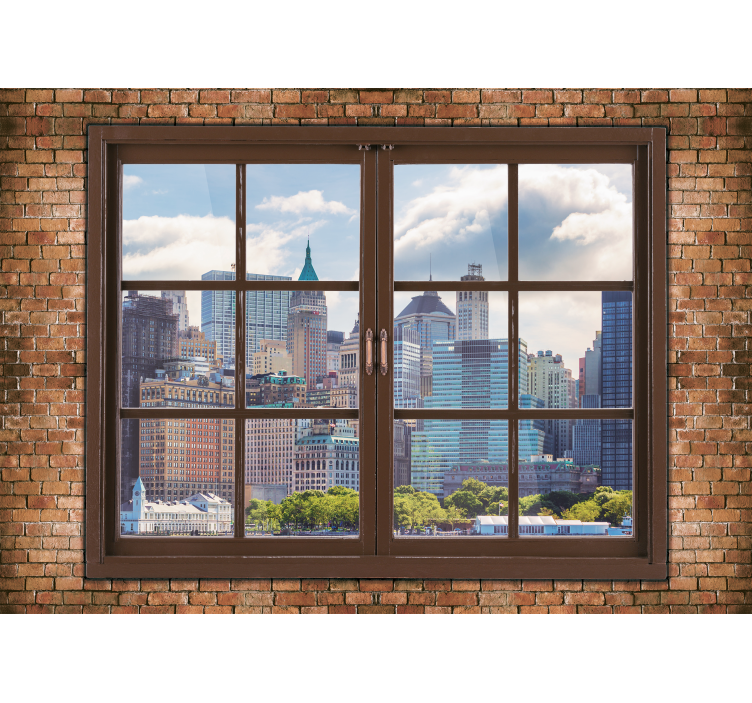 Skyline views manhattan fototapeta new york - TenStickers