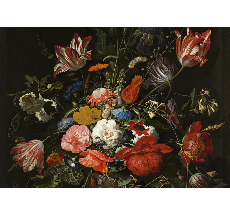 živahen cvetlični šopek Fototapete cvetje - TenStickers