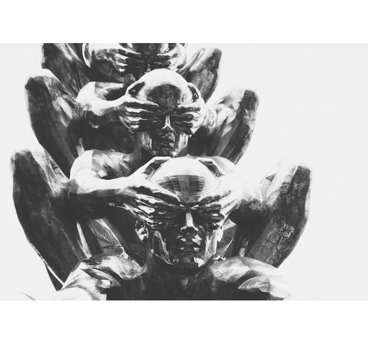 Abstract human figures fototapeta umetnost - TenStickers