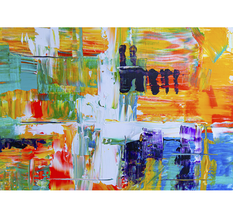 Vibrant abstract composition fototapeta umetnost - TenStickers