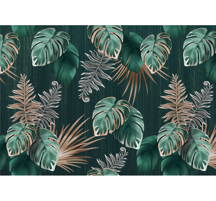 Tropical leaf inspirations fototapete narava - TenStickers