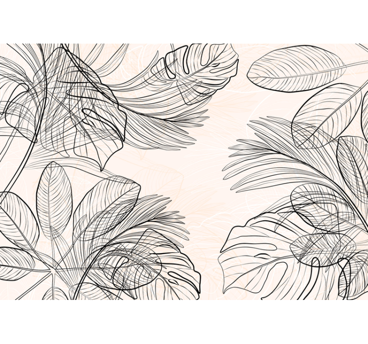 Topli barvni tanki listi oblikujejo stenske fototapete - TenStickers