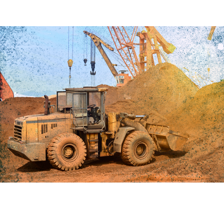 Fototapeta z vozili construction loader machinery - TenStickers