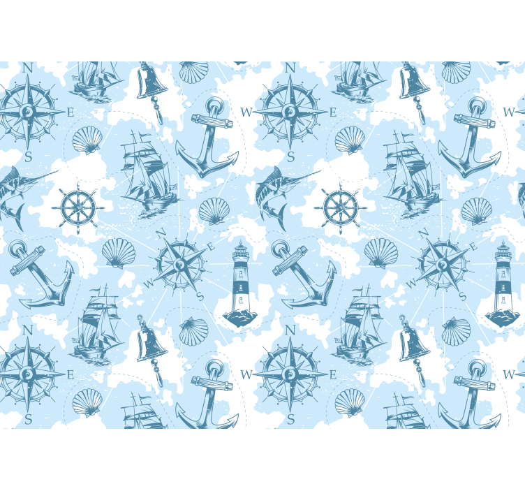 Marine adventure elements stenske poslikave - TenStickers