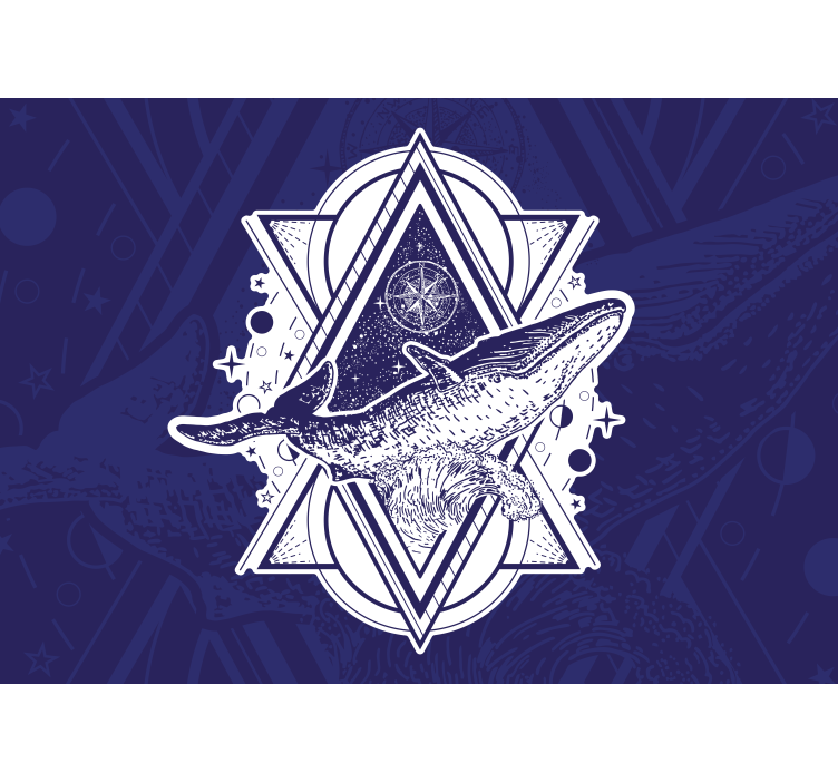 Majestic whale design fototapete z živalmi - TenStickers