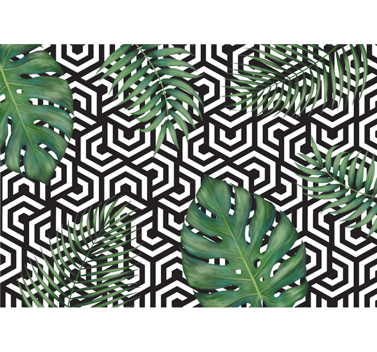 Monstera zapusti sodobno stensko poslikavo - TenStickers