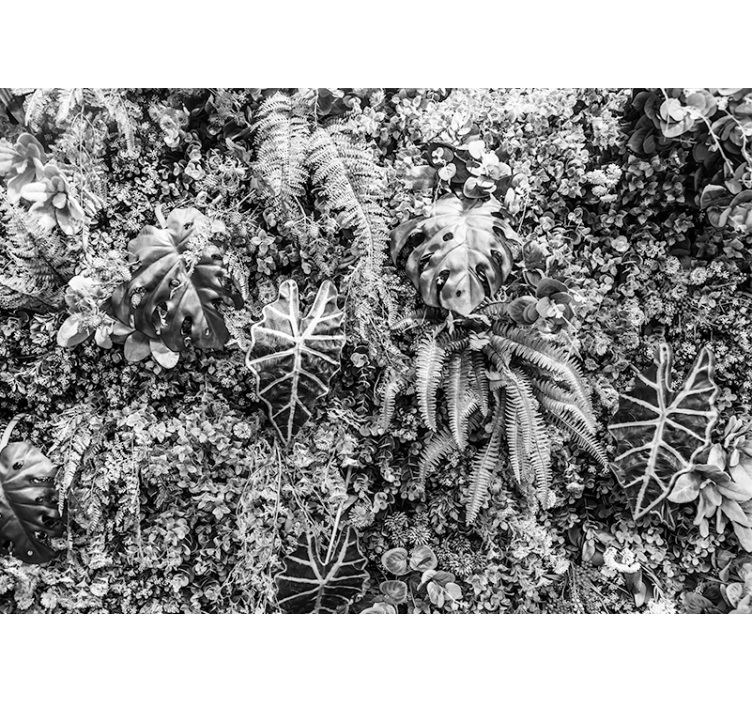 Textured greenery layers fototapete narava - TenStickers