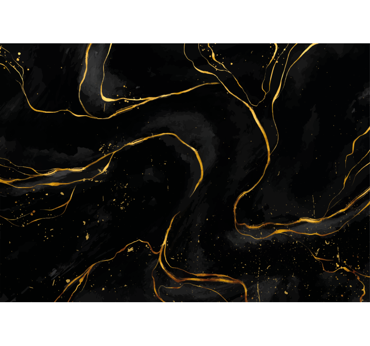 Elegant gold lines abstraktni fototapeti - TenStickers