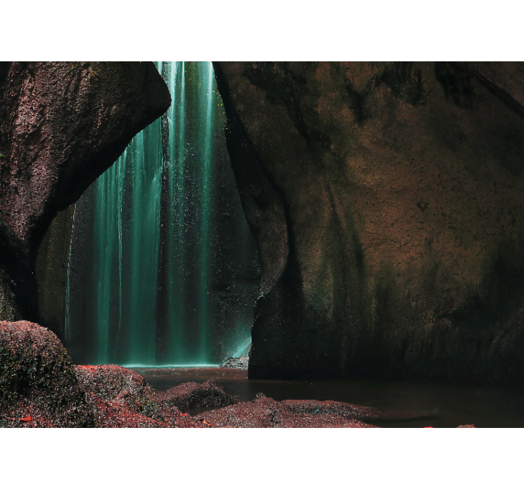Tropical waterfall scene fototapete narava - TenStickers