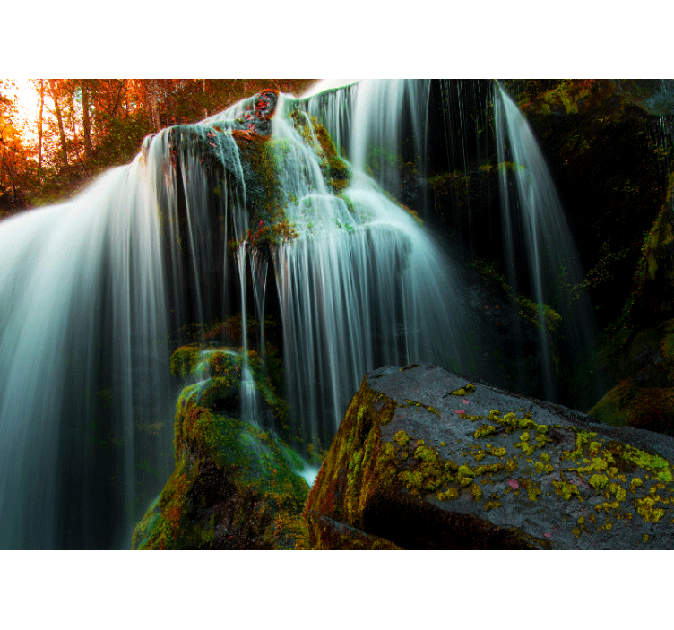 Gentle falling water slap fototapeta - TenStickers