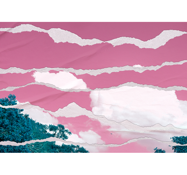 Torn cloud layers abstraktni fototapeti - TenStickers