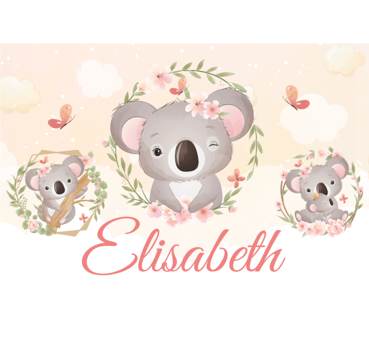 Koala family delight personalizirana fototapeta - TenStickers