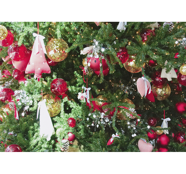 Festive holiday ornaments božična fototapeta - TenStickers