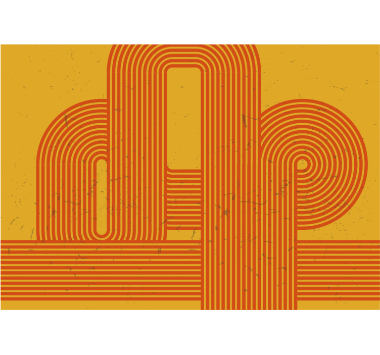 Curved line patterns abstraktni fototapeti - TenStickers