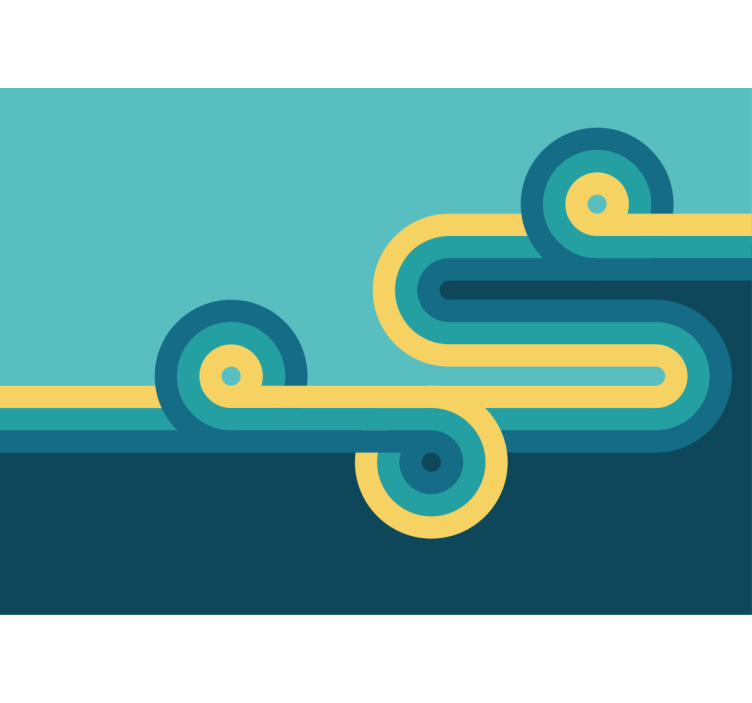 Arched line arrangements abstraktni fototapeti - TenStickers