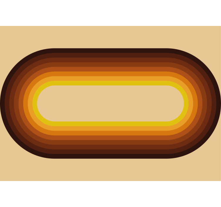 Ogromne pisane črtaste ovalne abstraktne stenske fototapete - TenStickers