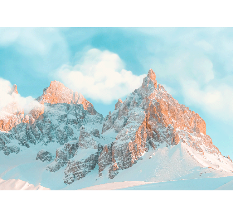 Regal frosty summits fototapeta z gorami - TenStickers