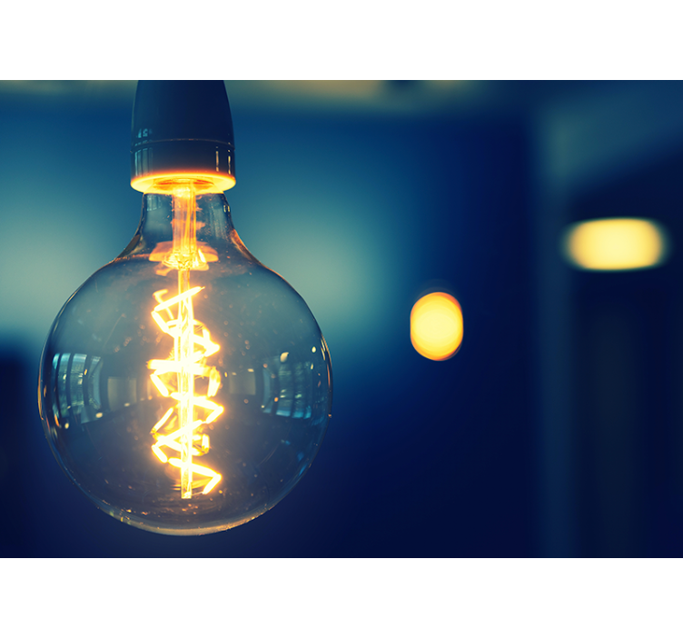 Elegant light fixture s citati na fototapeti - TenStickers