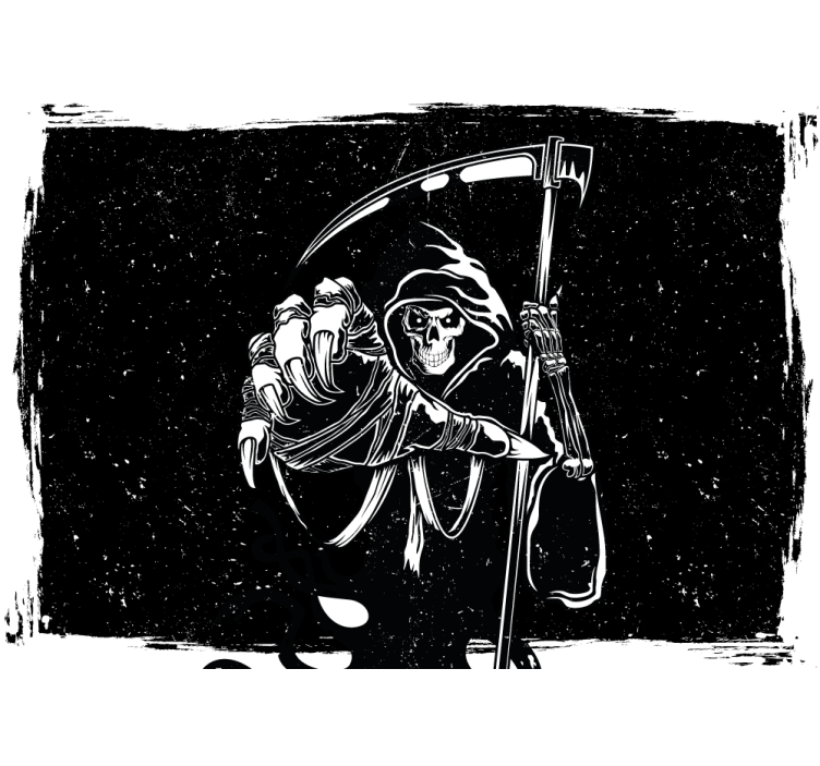 Grim reaper illustration fototapete za noč čarovnic - TenStickers