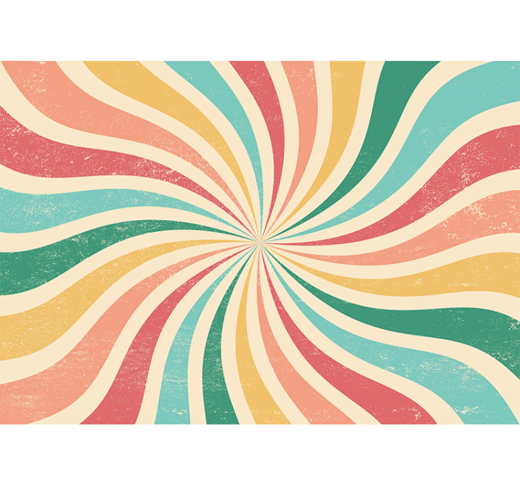 Spiral color waves fototapete z 3d učinki - TenStickers