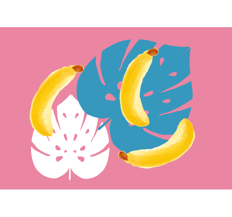 Banane in listi drugi fototapeti - TenStickers