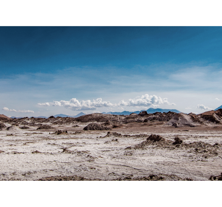 Landslide terrain peaks fototapeta z gorami - TenStickers