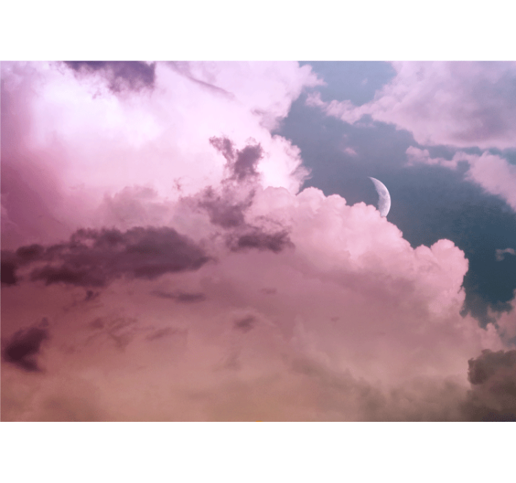 Cloudy moonlit sky fototapete neba - TenStickers