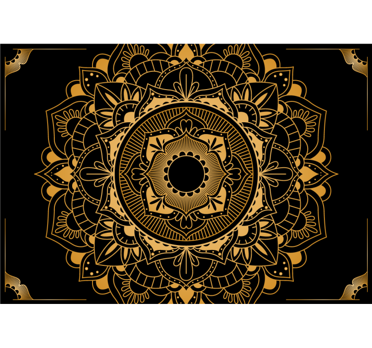 Elegant mandala design fototapete z mandalo - TenStickers