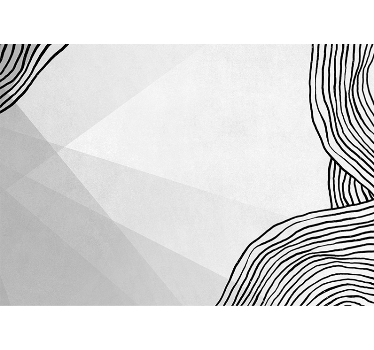 Geometric line art abstraktni fototapeti - TenStickers