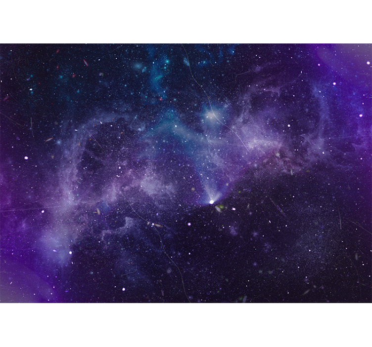 Vijolična zvezda tuš narava stenska slika - TenStickers