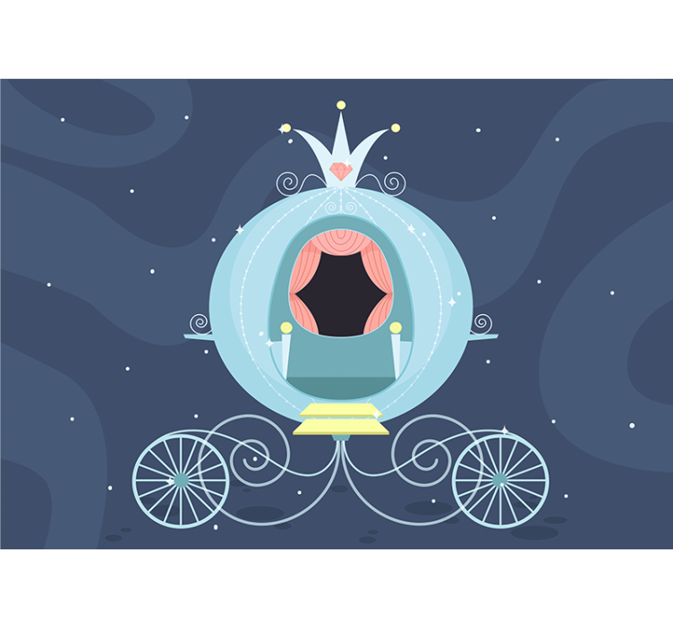 Pravljična kočija Fototapete za otroško sobo - TenStickers