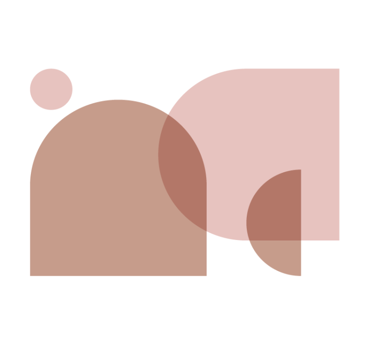 Geometric form arrangement abstraktni fototapeti - TenStickers